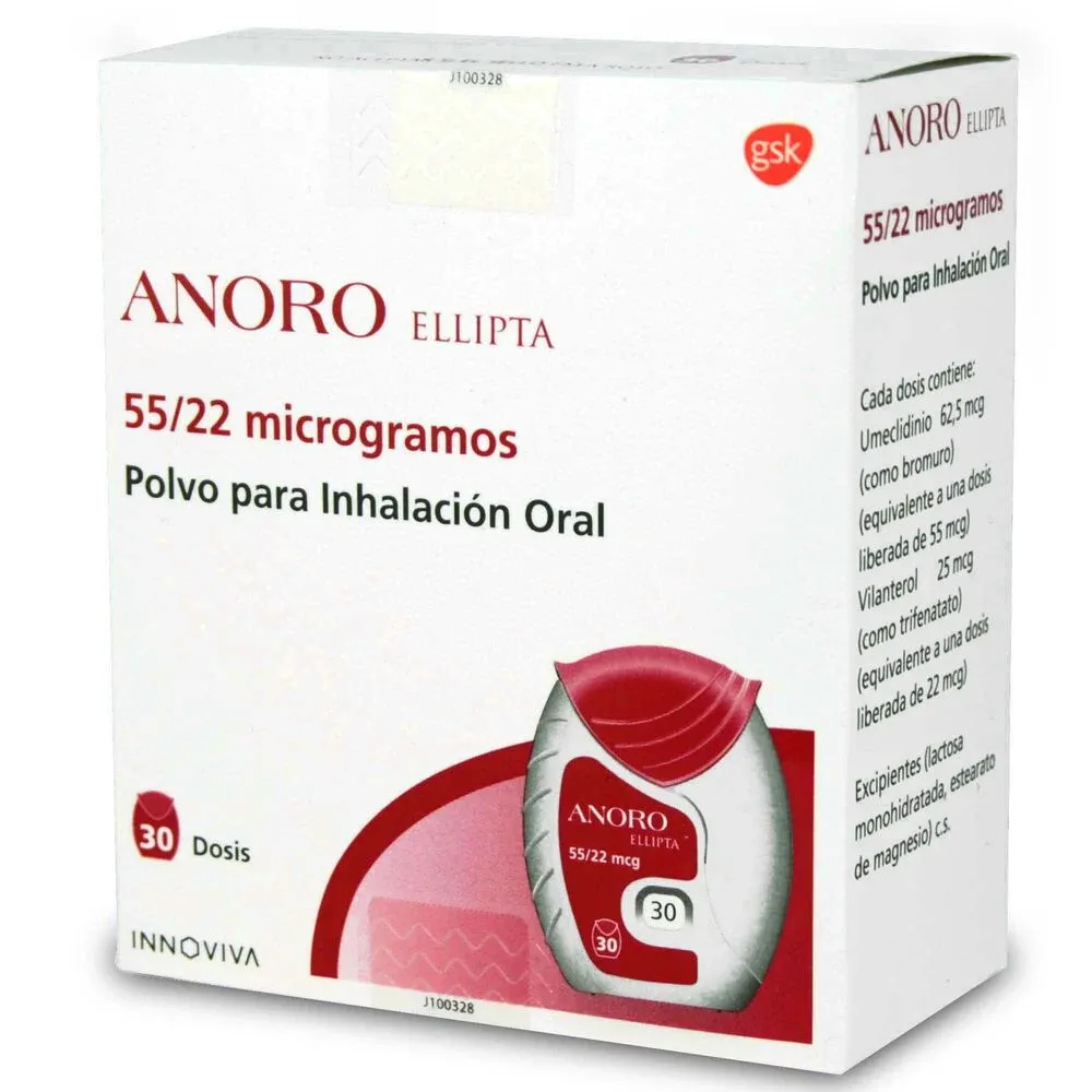 ANORO ELLIPTA 55/22 MCG X 30 DOSIS