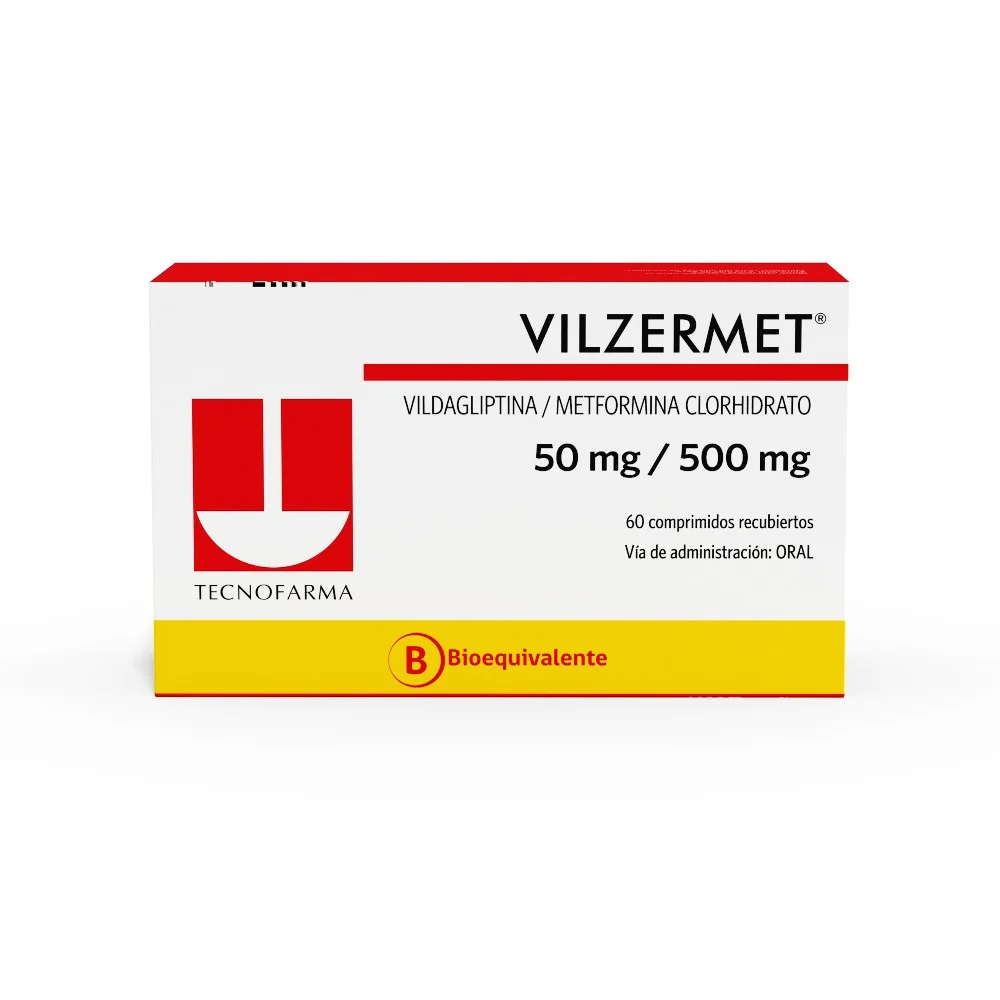 VILZERMET 50 MG/500 MG X 60 COMP. REC.(CBT)